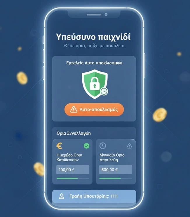 Υπεύθυνο παιχνίδι - εργαλεία αυτοελέγχου στα online casino